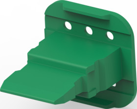 Interlock, 6 pole, straight, green, W6S-P012