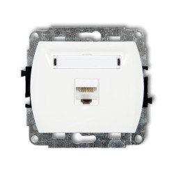 TREND Gniazda komputerowe pojedyncze 1xRJ45, kat. 5e, 8-stykowy biały GK-1