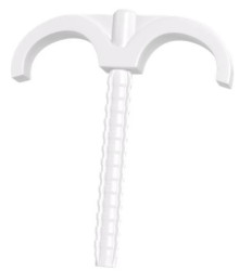 Obejma do rur elektroinstalacyjnych typ OP-2 biały UV /100szt./ 68509