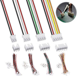 JST-2 Zestaw: wtyk z przewodem + gniazdo PCB 6PIN