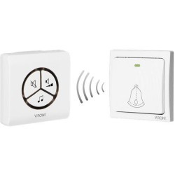 Dzwonek bezprzewodowy VIRONE DB-3 bezbateryjny przycisk,learning system,80m