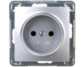 IMPRESJA Gniazdo pojedyncze b/u srebrne GP-1Y/m/18