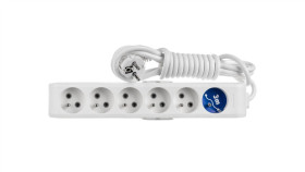 Przedłużacz Przenośny 6-Krotny Z Uziemieniem I Przesłonami Styków 3M, Kolor...