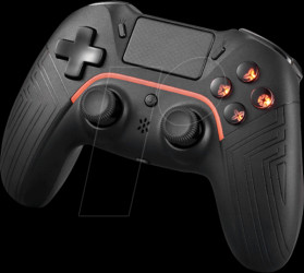 GAM-139 DelTaco gaming PS4 &amp; PC controller, wireless, black