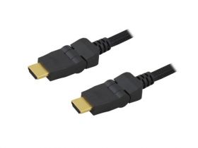 KABEL HDMI M/M 1M KĽTOWY Z REGULACJA