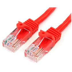 StarTech 45PAT2MRD Cat5e Snagless Patch Cable RJ45 Connectors 2m Red
