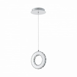 Lampa wisząca z kryształami chromowana GIRONA, LED 10W 1100Lm 3000K- MD3713-1-3CT Zuma Line