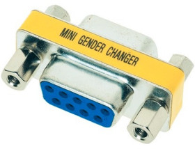 Gender changer, D-Sub socket, 9 pole to D-Sub socket, 9 pole, straight, 39509040030