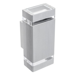 Oprawa ścienna NESSA 2xGU10 szara IP54 GTV 122193