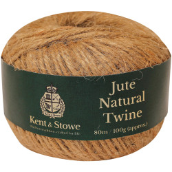 Kent &amp; Stowe 70100805 Jute Twine Natural 80m (100g)