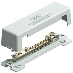 OBO Bettermann 5015073 Potential Equalisation Bar 100kA Grey Poly Base