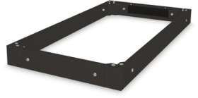 Base, sheet steel, (L x W x H) 1200 x 600 x 100 mm, black, for Unique server cabinets, DN-19 PLINTH-6/12-B