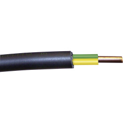 HELUKABEL 32005 SW Cable NYY-J-RM 1x25mm² Black Per Metre Energy Transfer