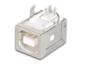 GNIAZDO USB B DO DRUKU BIAŁE KĄTOWE (5 SZTUK) (ZLUSB GNB-162WH)