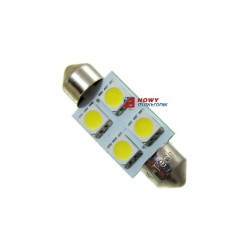 Dioda LED C5W 36mm 4xSMD5050 bia FT10x36W