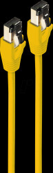 BS08-41002 patch cable, Cat.8.1, F/FTP PIMF, yellow, 0.25m