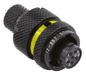 Złącze wielostykowe przemysłowe 6-pinowe Montaż na kablu Wtyczka Souriau Sunbank by Eaton