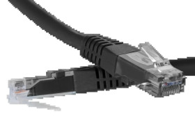 Kabel krosowy patchcord securityNET UTP kat.6 czarny 0,25m LSZH PC-6UTPLSZH-BK0.25