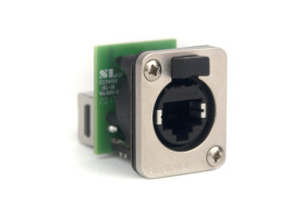 Złącze XLR 8 -pinowe Montaż na płytce drukowanej XLR Żeński Metal