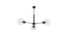 Lampa Wisząca Lambert Z Przezroczystymi Szklanymi Kloszami O18 Cm K-4856 Kaja...