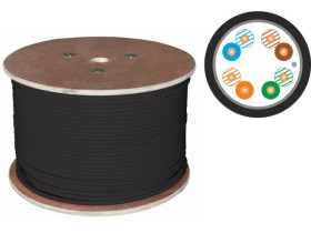 Kabel teleinformatyczny F/UTP kat.5e PE Zewnętrzny suchy ALANTEC /500m/