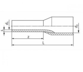 Końcówka kablowa miedziana tulejkowa cynowana AI 10-12 czerwona TOKRJ0100001201 /100szt./