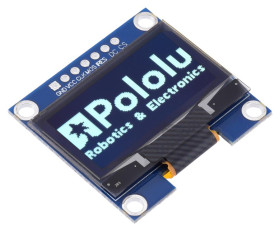 Pololu Graphical OLED Display: 128x64, 1.3", White, SPI