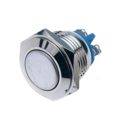 Przycisk PW16P metal/16mm/2p NO wandaloodporny chwilowy 2A/250