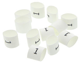 Oznaczniki kabli Termokurczliwy TE Connectivity zakres 1 → 3mm 0 → 9 Numbers ilość 10000