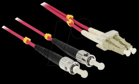 84868 Duplex-LWL, LC/ST, 50/125µ, 10m, OM4