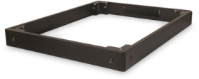Base, sheet steel, (L x W x H) 1000 x 800 x 100 mm, black, for Unique &amp; Dynamic Basic network cabinets, DN-19 PLINTH-8/10-NB