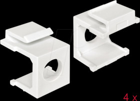 86400 Keystone cover white with 8 mm hole 4 pieces