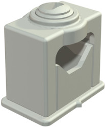 Grip ISO clamp, max. bundle Ø 24 mm, PS, self-adhesive, (L x W x H) 35 x 22 x 44 mm, 2105039