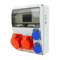 Rozdzielnica siłowa n/t 1x16A 5P 1x32A 5P 2x230V 11-mod. IP44 NBOX-11M.4 3647924 NEXT