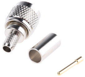 Złącze koncentryczne Montaż na kablu Męski 50Ω typ złącza Złącze UHF 0 to 2.5GHz Połączenie zagniatane typ kabla RG58