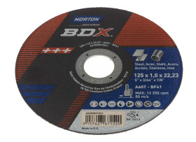 Tarcza ścierna Tarcza tnąca 125mm Norton 1mm Tlenek aluminium