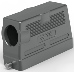 Housing, size HB24, die-cast aluminum, PG29, angled, clip locking, IP65, T1330240129-000