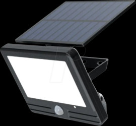 LXSO700125 Solar wall light fixture, 3 W, 300 lm, 4000 K, sensor, IP54