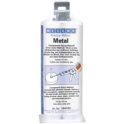 Weicon 10652050 Easy-Mix Metal Epoxy Adhesive 50 ml
