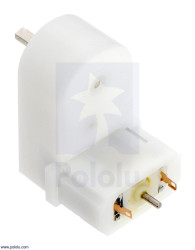 Pololu 120:1 Mini Plastic Gearmotor HP, Offset 3mm D-Shaft Output, Extended Motor Shaft
