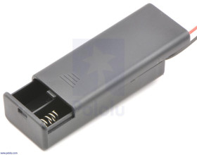 Pololu 2-AAA Battery Holder, Enclosed with Switch