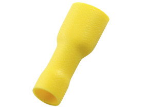 Konektor płaski Żeński 0.8 x 6.35mm 12 → 10 mm², 4 → 6 mm² długość 24.3mm Izolacja: Izolowane Cyna