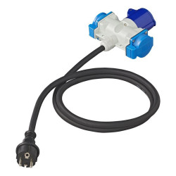 Adapter CEE gniazdo na wtyk 230V SCHUKO 16A na kablu 150cm