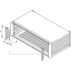 nVent SCHROFF 24576117 19-calowa osłona stojaka 4 szt.