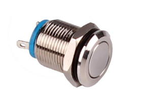 PRZEŁĄCZNIK MONOSTABILNY OKRĄGŁY 2A 250V METALOWY MKX