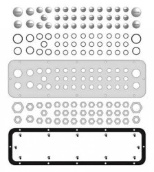 Płyta dławicowa WSA z kołnierzem do typu F, 38 wejść