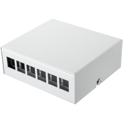 Renkforce RF-4532672 Keystone module box 6 ports Unequipped Patch Panels