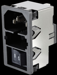 KM01.1205.11 Combination, plug, fuse, power switch, 1-pin