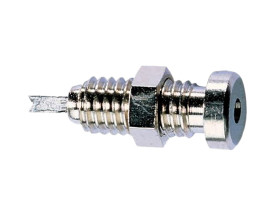 Gniazdo bananowe Żeński Połączenie lutowane typ Gniazdo bananowe Srebrny 6A Hirschmann Test & Measurement rozmiar 2mm