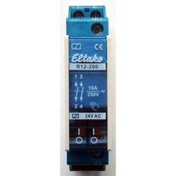 Eltako R12-200-24V Relay 24V 8A DIN Rail Manual Pos Display 1 piece